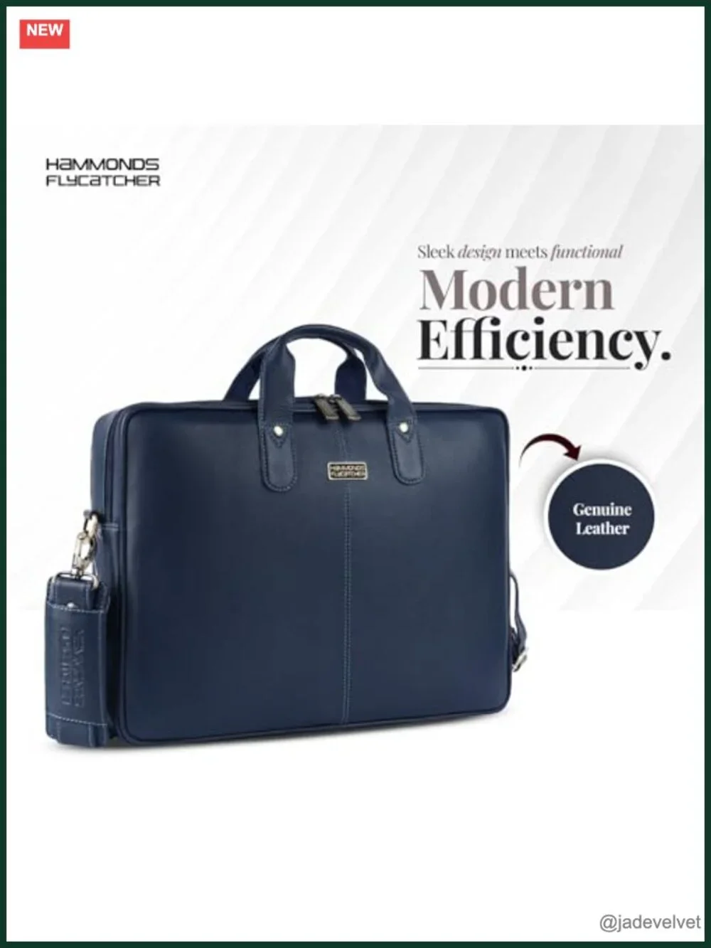 Genuine Leather Laptop Messenger Bag for Men, 15.6